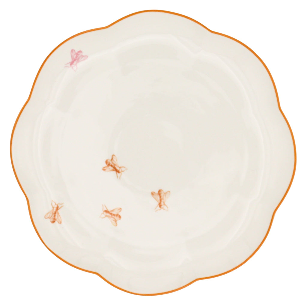 Bumble Voyage Scalloped Dinner Plate - designer dinner plate from Lady Oliver's Hive collection | Ro'Table NYC