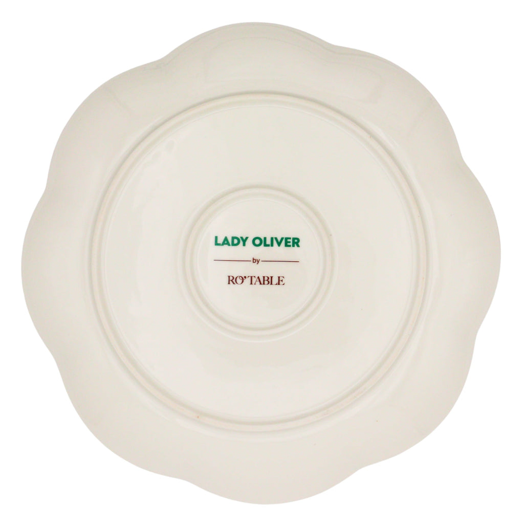 Bumble Voyage Scalloped Dinner Plate beautifully presented for gifting and entertaining - Ro'Table NYC