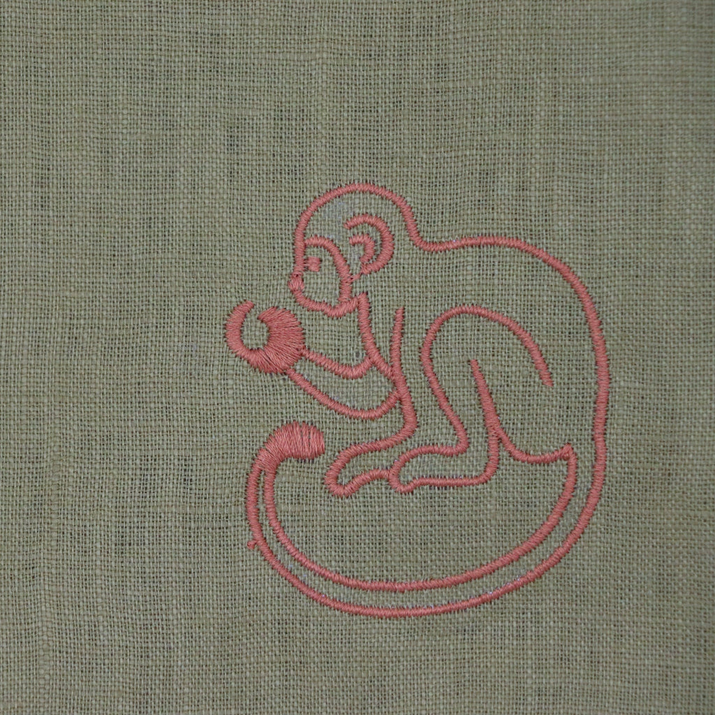 Earthen Pine Placemat paired with Shimla Social collection tableware for a complete place setting - Ro'Table NYC