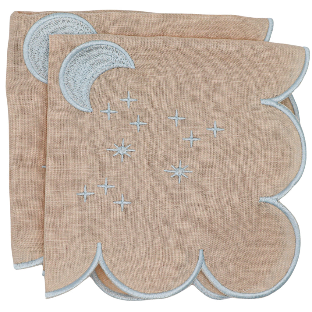Moonbeam Napkin - luxury cloth napkin from Sant Bohème collection | Ro'Table NYC