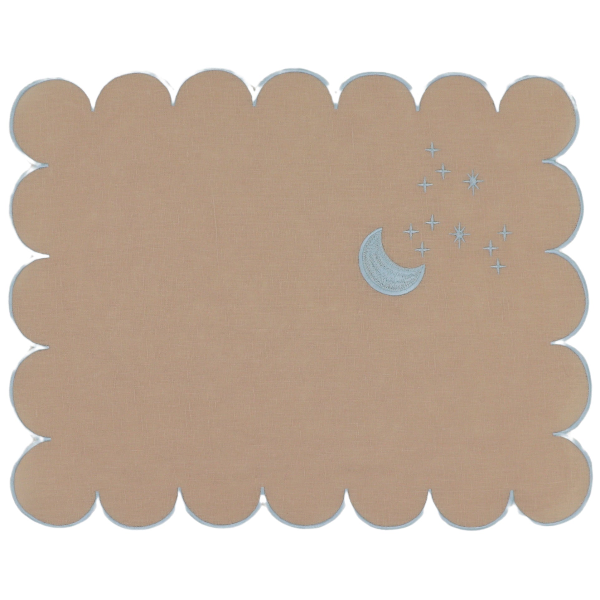 Moonbeam Placemat - luxury dinner placemat from Sant Bohème collection | Ro'Table NYC