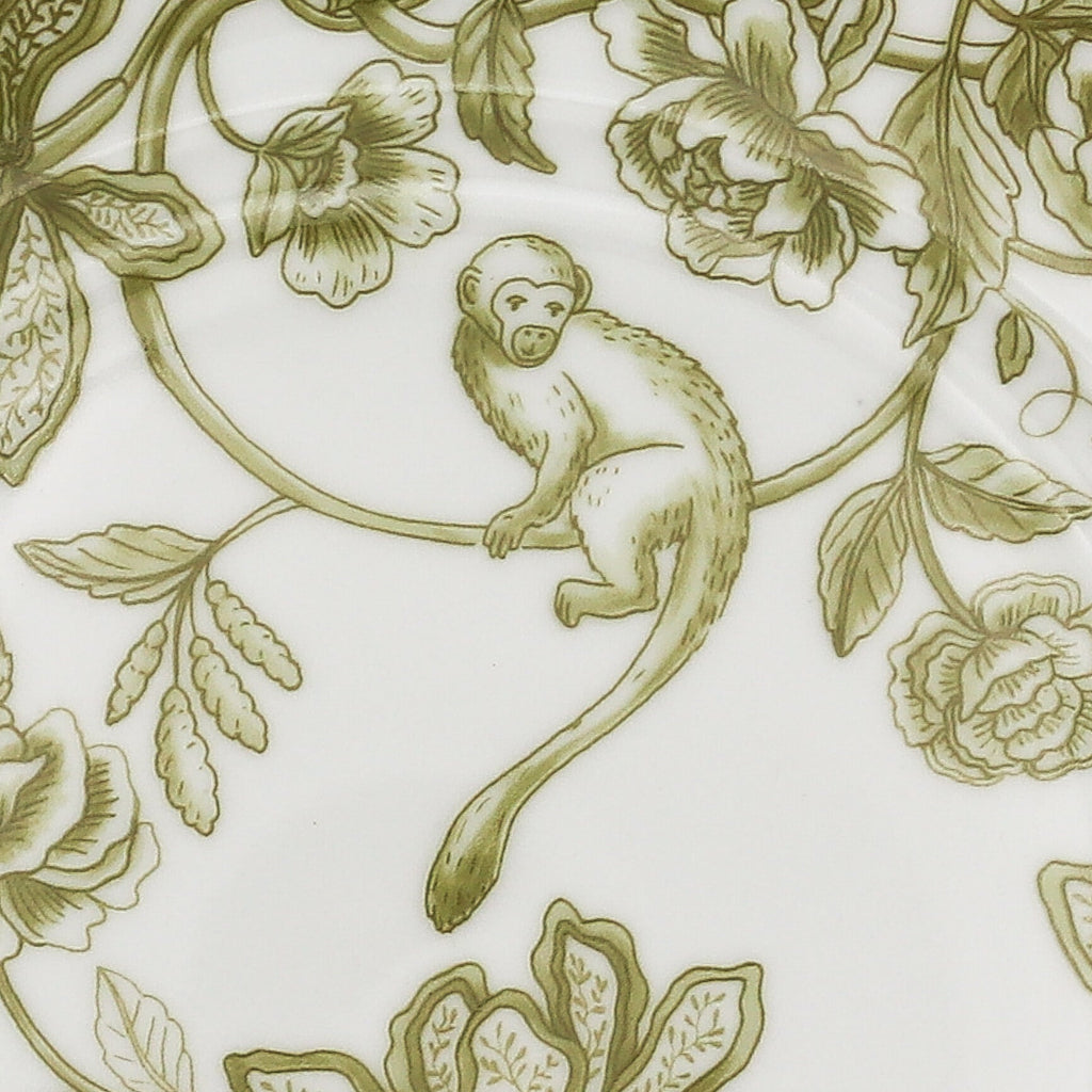 Pembroke Safari Starter Plate in a warm dinner party setting with candles and flowers - Ro'Table NYC