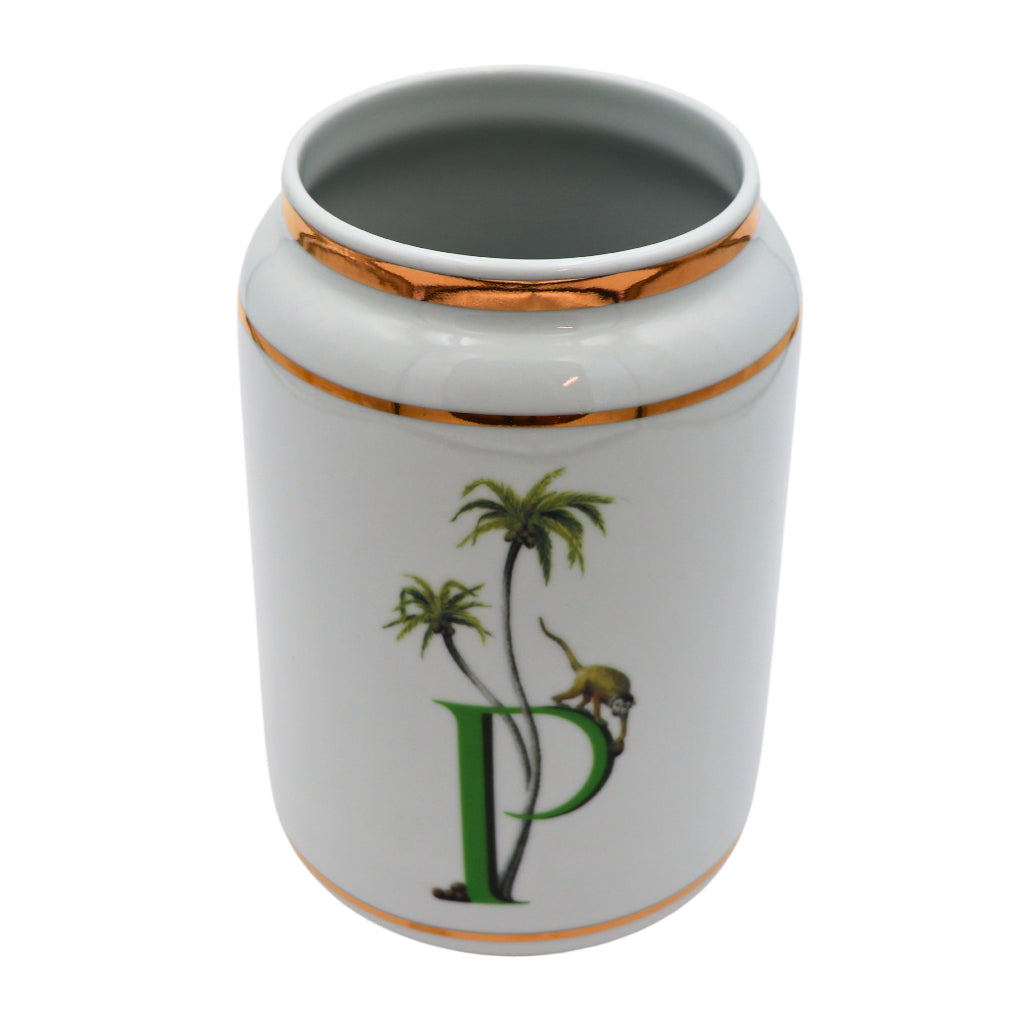 P for Primate Vase styled on a luxury dinner table setting - Ro'Table NYC