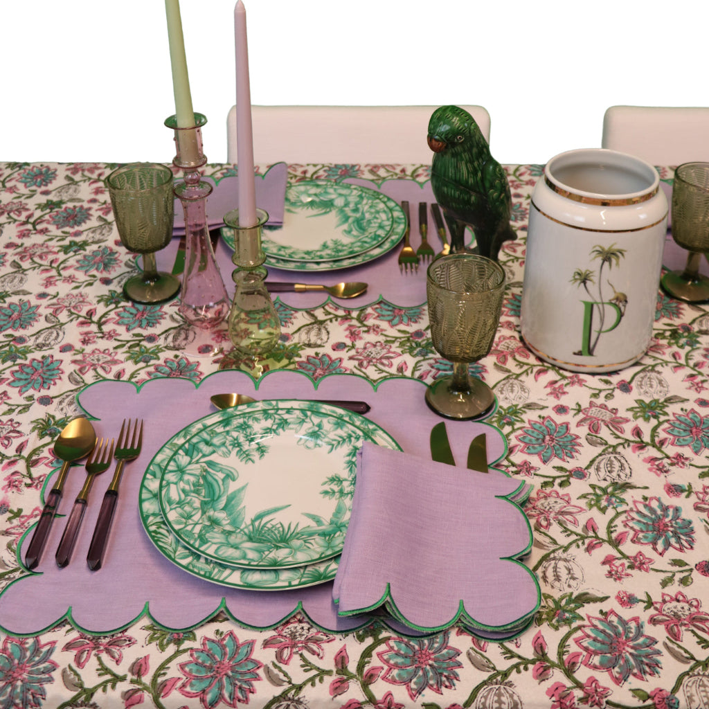 P for Primate Vase arranged with complementary tableware and decor - Ro'Table NYC