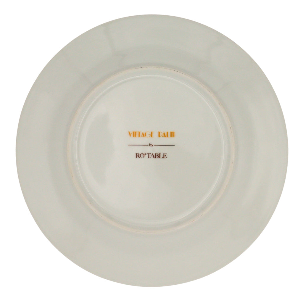 Pistachio & Lychee Leaf Dinner Plate texture and finish detail showing porcelain quality - Ro'Table NYC
