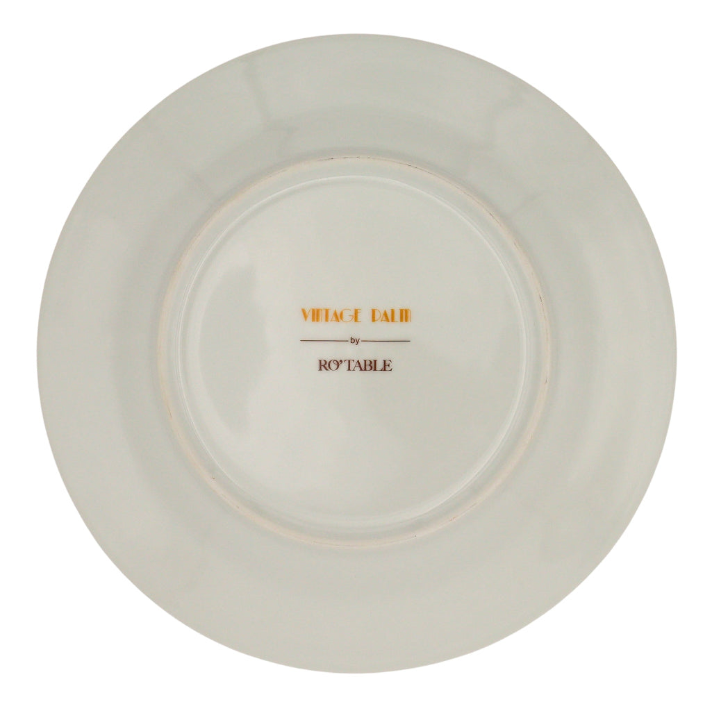 Pistachio & Lychee Leaf Dinner Plate texture and finish detail showing porcelain quality - Ro'Table NYC