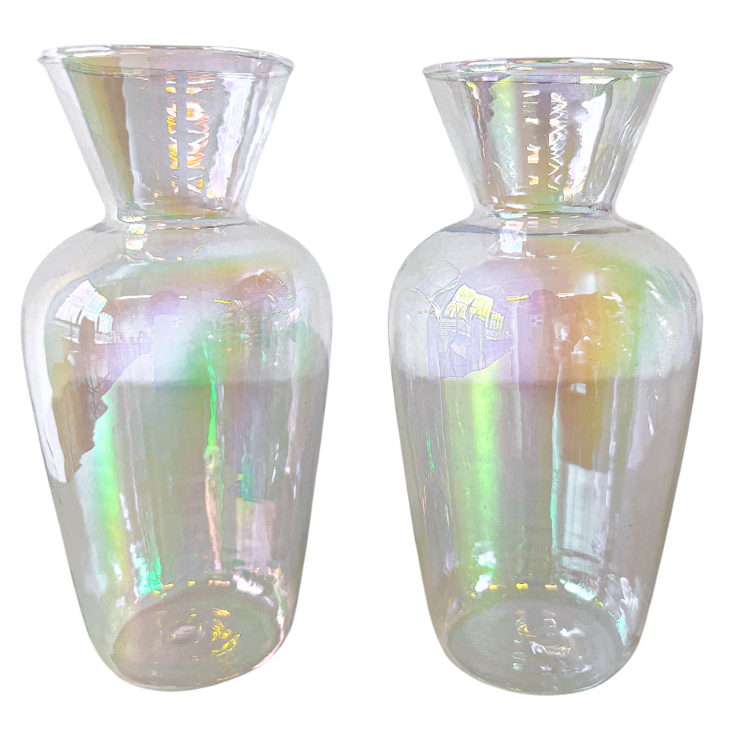 Rainbow Prism Vase - Pair - ceramic vase for elegant dinner parties | Ro'Table NYC