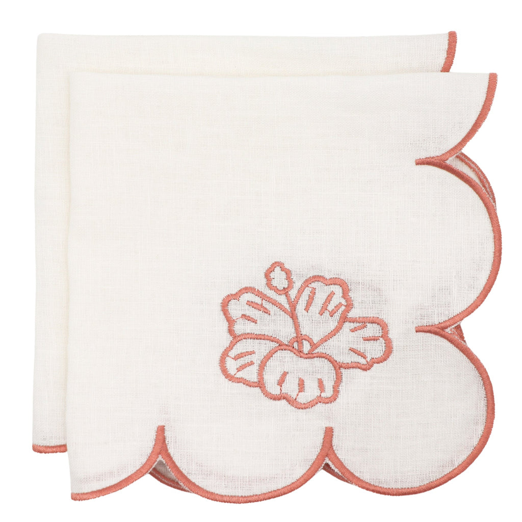 Rosette Ivory Napkin - luxury cloth napkin from Vintage Palm collection | Ro'Table NYC