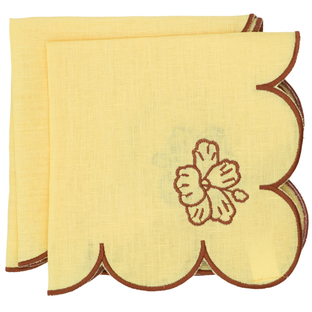 Tawny Marigold Napkin - luxury cloth napkin from Vintage Palm collection | Ro'Table NYC
