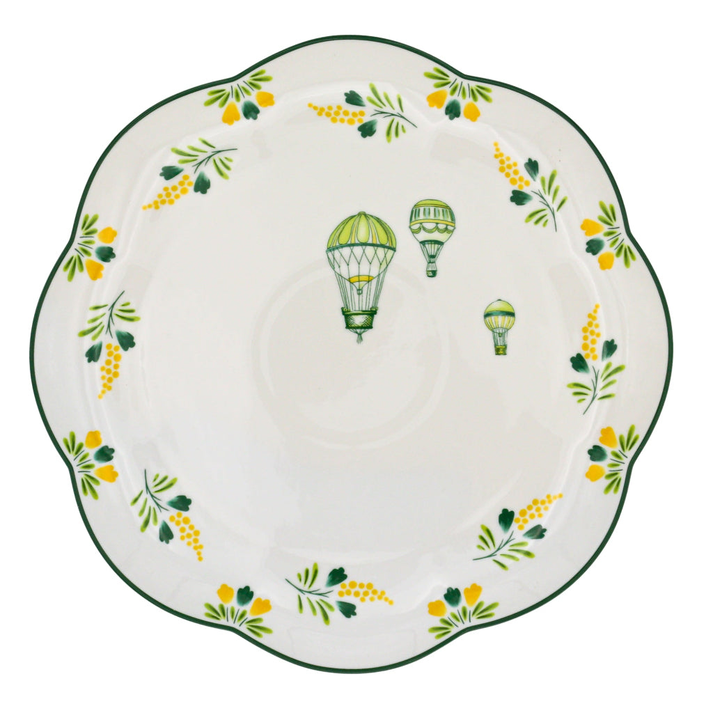 Valensole Lavender Scalloped Dinner Plate - designer dinner plate from Cedric & Luca collection | Ro'Table NYC