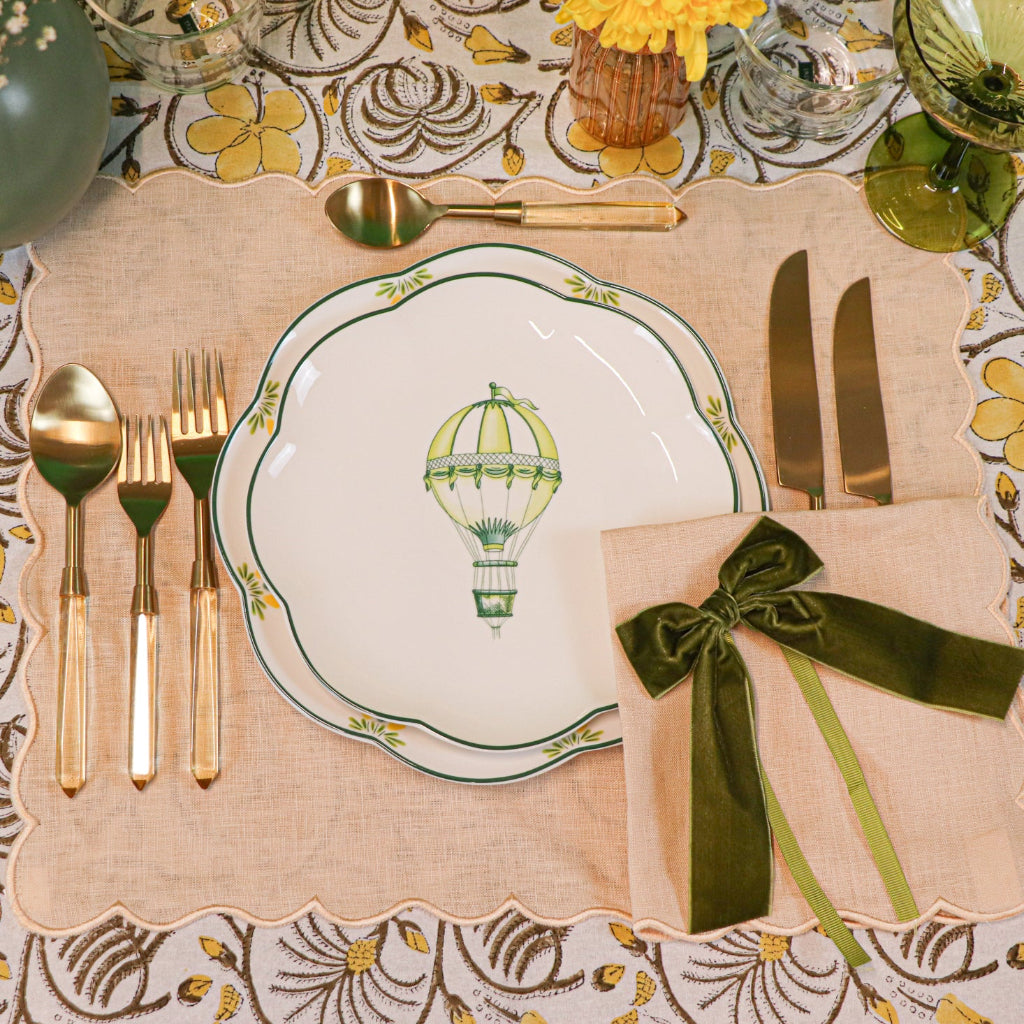 Valensole Lavender Scalloped Starter Plate as part of the full Cedric & Luca collection by Ro'Table NYC