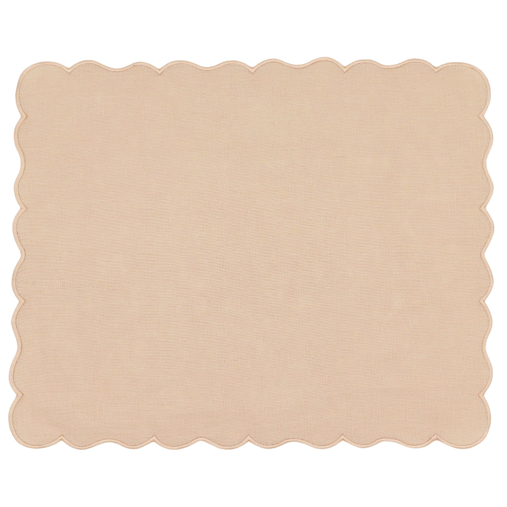 Vanilla Swirl Placemat - linen placemat for elegant dinner parties | Ro'Table NYC