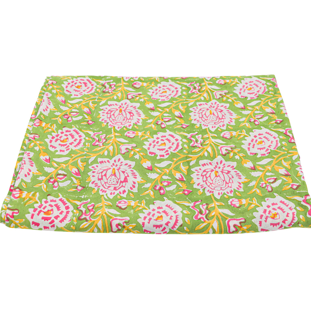 100% Organic Cotton - Viviana Venetia Blooms Tablecloth styled in a curated Lady Oliver's Hive collection tablescape - Ro'Table NYC