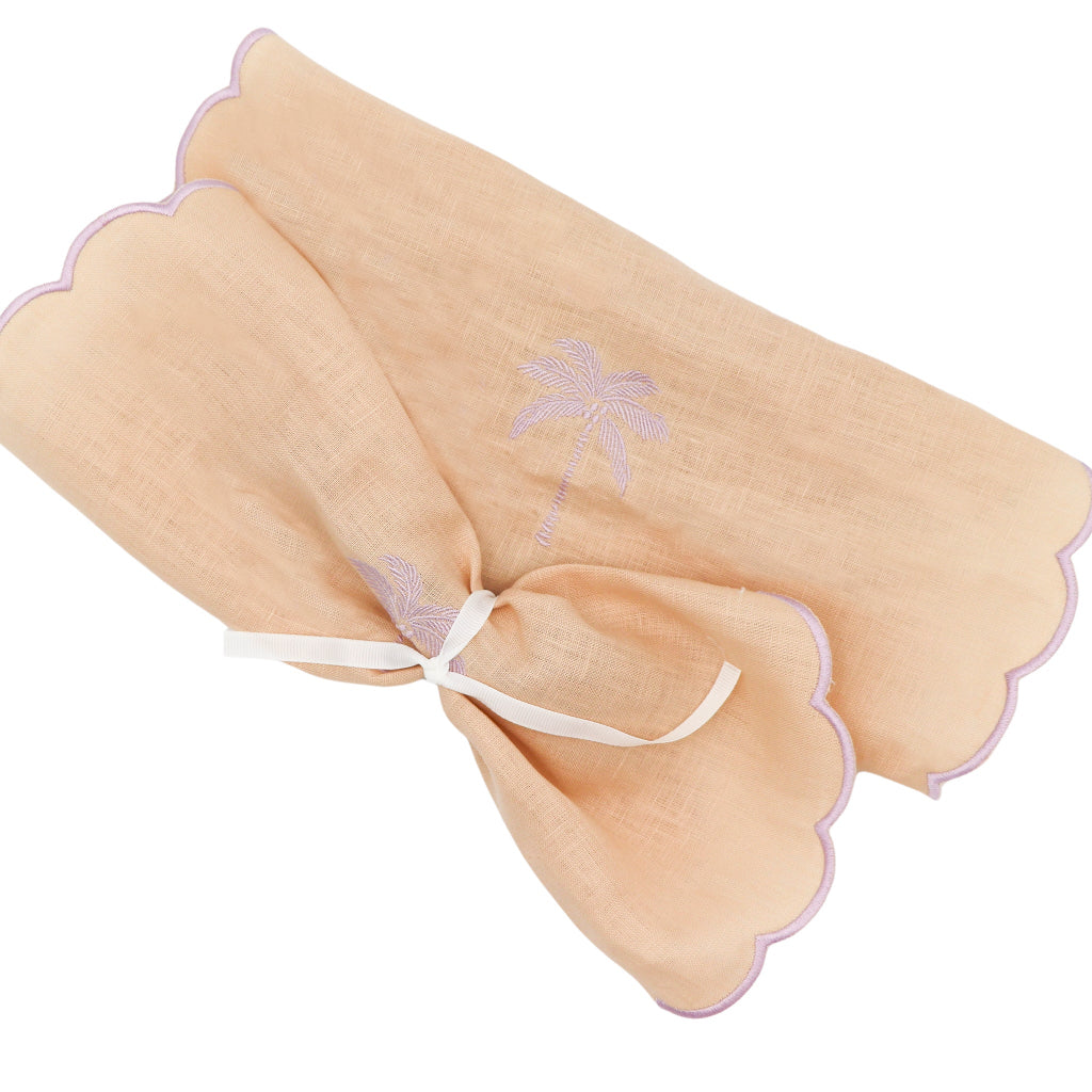 Blush Buttercream Napkin - luxury cloth napkin from Vintage Palm collection | Ro'Table NYC