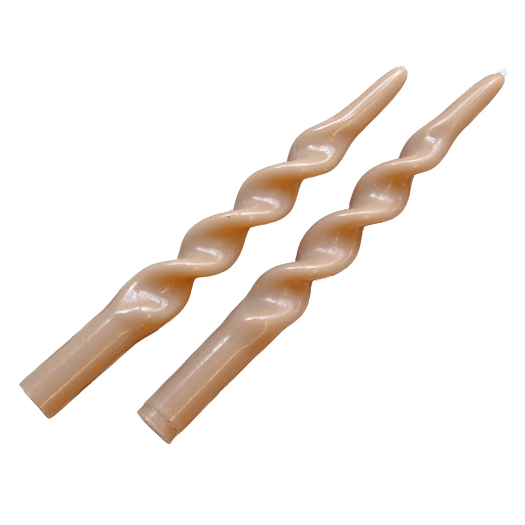 Caramel Swirl Candle - Pack of 2 styled on a luxury dinner table setting - Ro'Table NYC