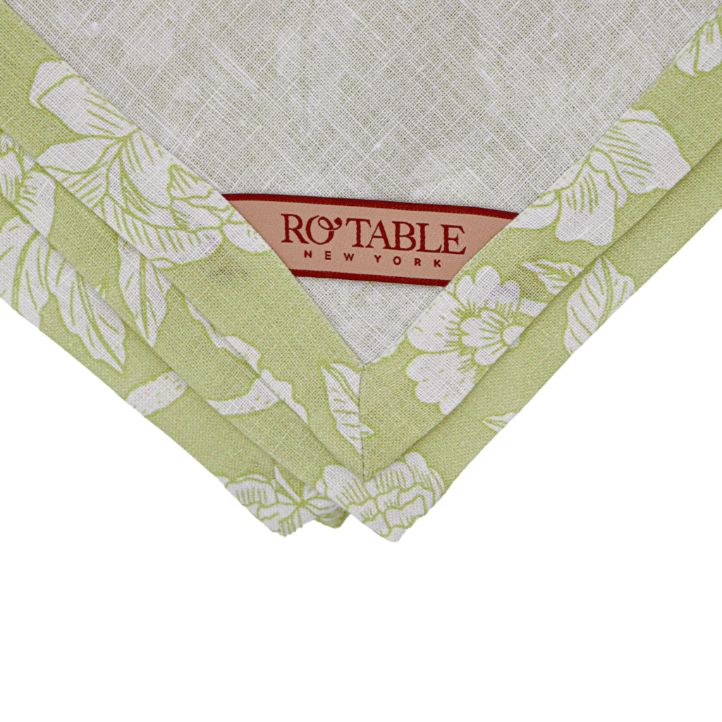 Eden Flora Parlour Tablecloth styled on a luxury dinner table setting - Ro'Table NYC