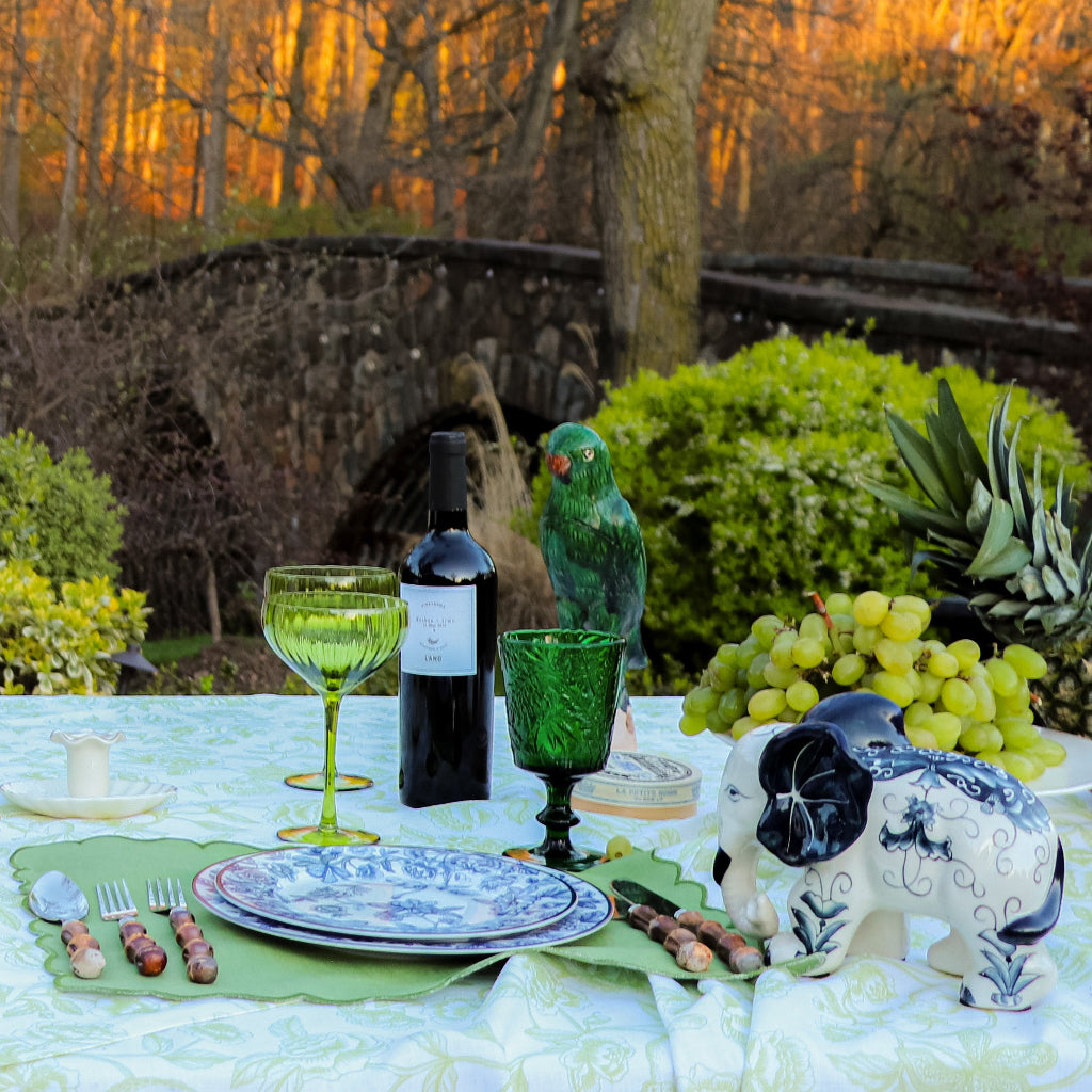 Hand-painted Ceramic Embera and Nyala Elephants - Pair beautifully presented for gifting and entertaining - Ro'Table NYC