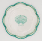 Scalloped Pastel Sea-Blue Plates