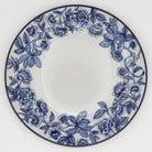 Ro'table Design Floral Blue Plate with Hidden Monkey