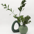 Verdant & Spherule Nouveau Vase Pair