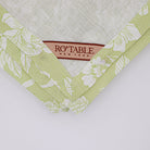 Pistachio Green tablecloth in linen, designed by Ro'Table NYC