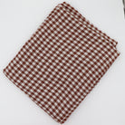 Pecan Plaid Tablecloth in Linen