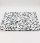  Chinoiserie Blue Blockprint Tablecloth in Organic Cotton