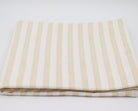 Lychee Sorbet Nude Striped Tablecloth in Cotton and Linen