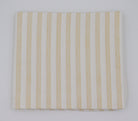 Lychee Sorbet Nude Striped Tablecloth in Cotton and Linen