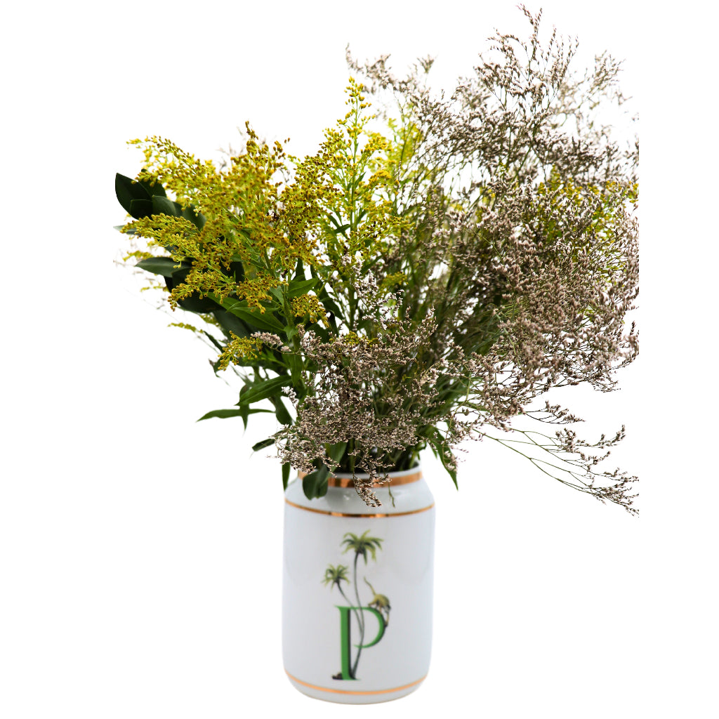 P for Primate Vase - ceramic vase for elegant dinner parties | Ro'Table NYC