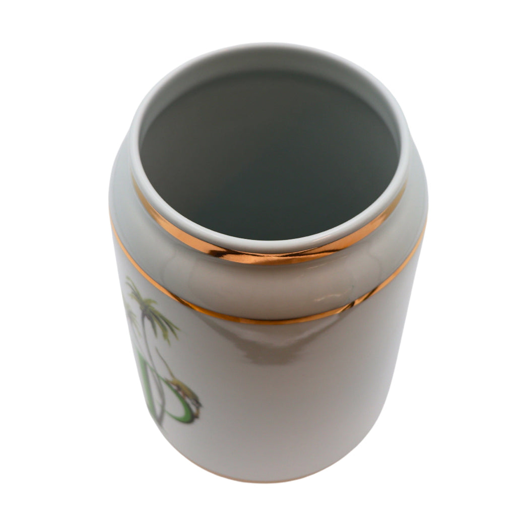 P for Primate Vase in a warm dinner party setting with candles and flowers - Ro'Table NYC