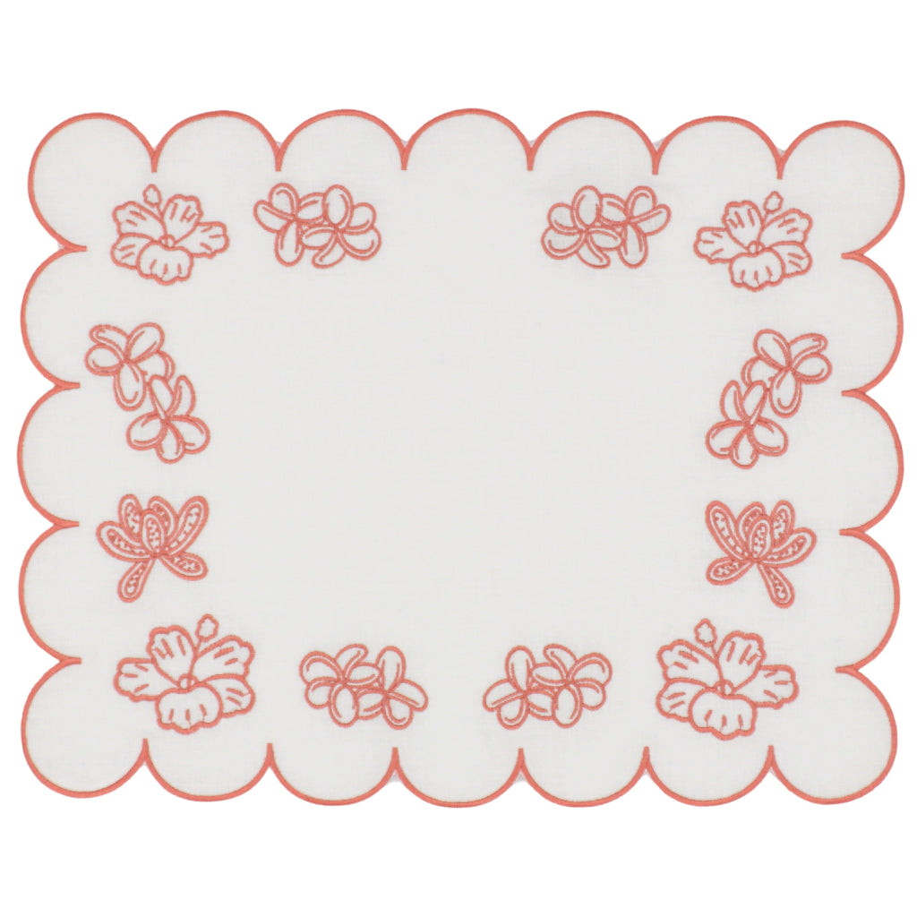 Rosette Ivory Placemat - luxury dinner placemat from Vintage Palm collection | Ro'Table NYC