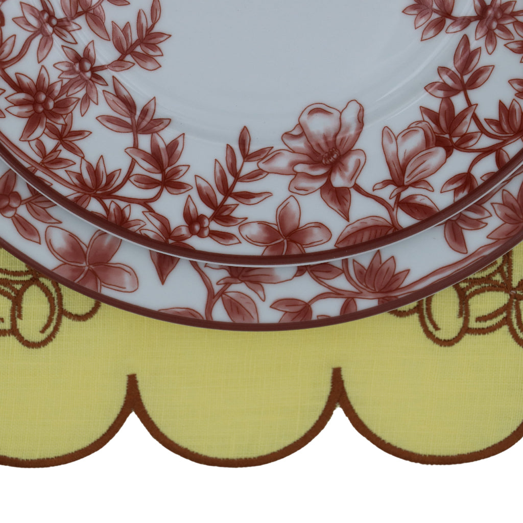 Sepia Estate Starter Plate texture and finish detail showing porcelain quality - Ro'Table NYC