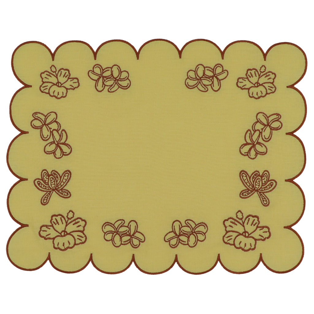 Tawny Marigold Placemat - luxury dinner placemat from Vintage Palm collection | Ro'Table NYC