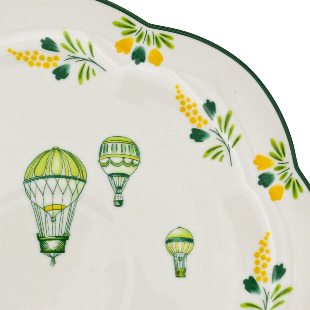 Valensole Lavender Scalloped Dinner Plate styled in a curated Cedric & Luca collection tablescape - Ro'Table NYC